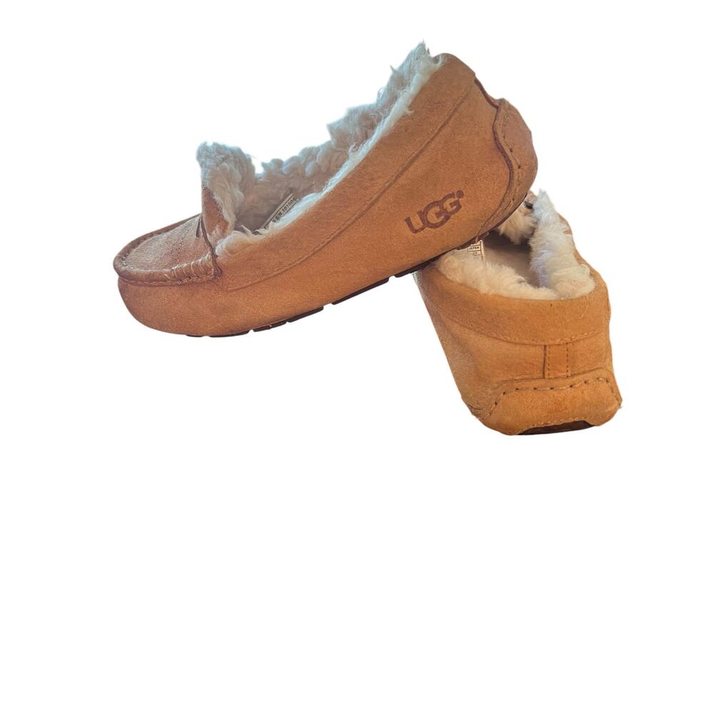 Ugg 7 Women’s Ansley 1016048 slippers Chestnut Suede Authentic comfort soft - Picture 2 of 8